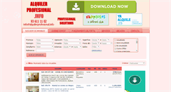 Desktop Screenshot of alquilerprofesional.info